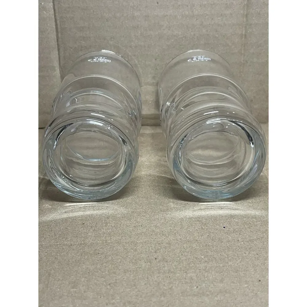 Pepsi Max Glass 12oz Set Of 2 HighBall Tumbler Color Logo RARE Vintage